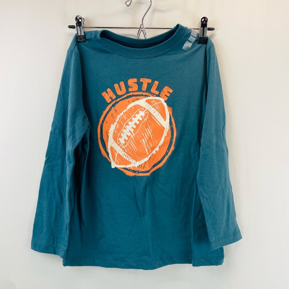 NWT Carter’s “Hustle” Football Long Sleeve T-Shirt, Medium (8)